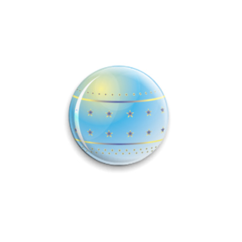 Значок 25мм с принтом шар