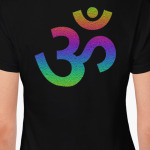 Надпись All life is yoga и Om