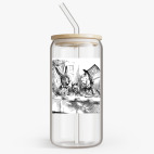 Банка с бамбуковой крышкой