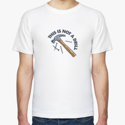 Футболка с принтом Дрель