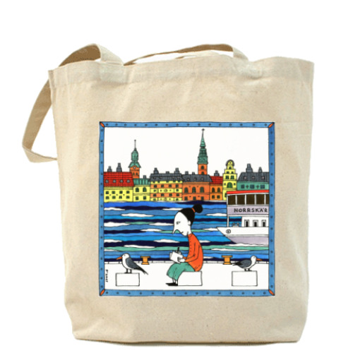 Сумка шоппер с принтом Kurbits