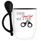 Кружка с ложкой