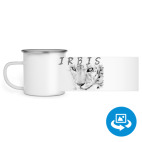 Кружка металлическая белая (круговая запечатка)