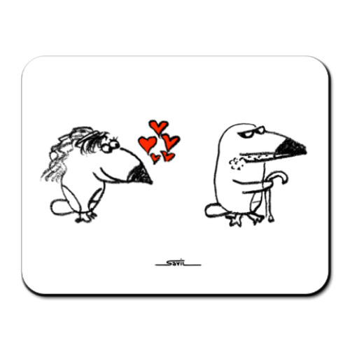 Коврик для мыши с принтом «Хаус и Кэмерон»