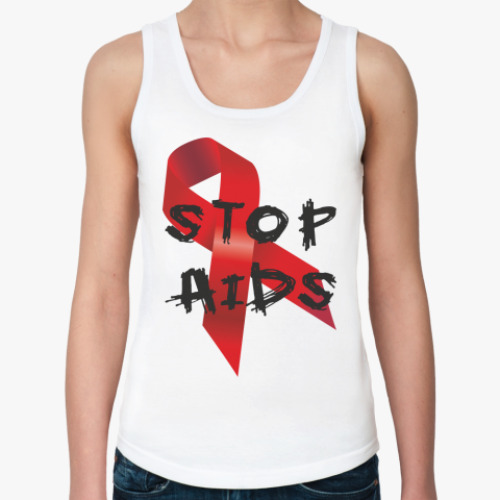 Женская майка STOP AIDS