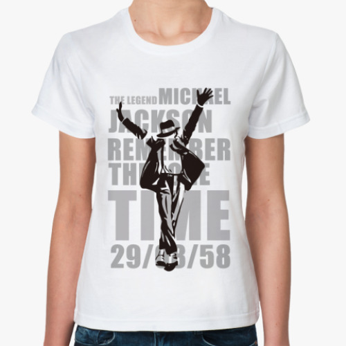 Классическая футболка с принтом   MJ