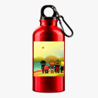 Металлическая бутылка 400 мл UV-DTF