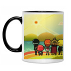 Кружка двухцветная