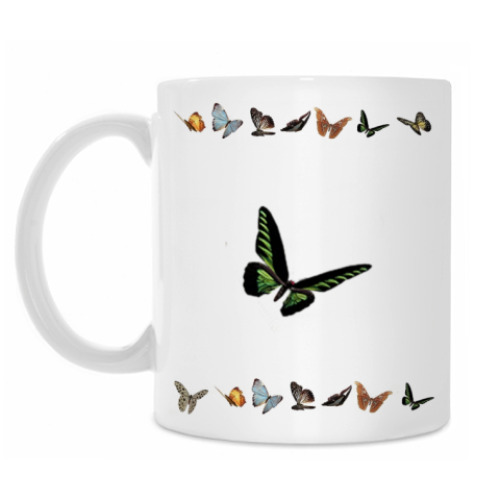 Кружка с принтом Бабочка