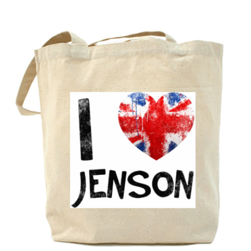 Сумка шоппер с принтом I LOVE JENSON