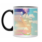 Кружка двухцветная