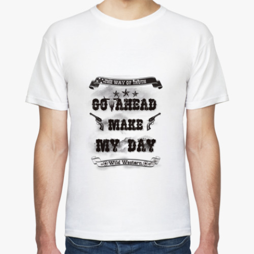 Футболка с принтом  Western