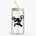 Банка с бамбуковой крышкой