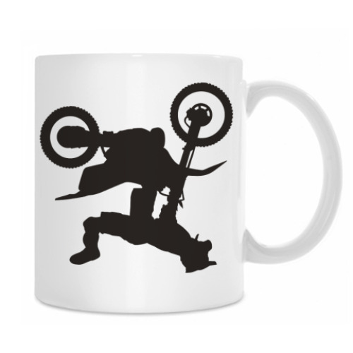 Кружка с принтом Moto Freestyle