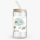 Банка с бамбуковой крышкой