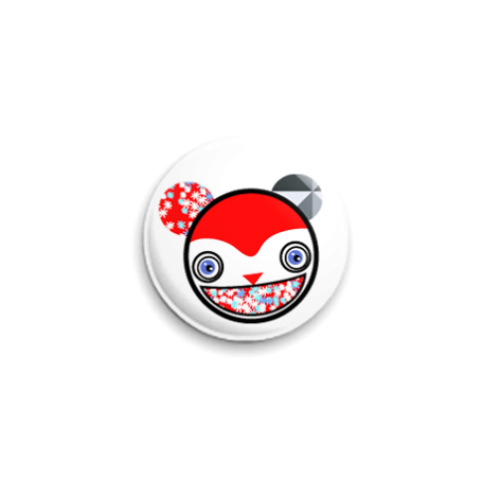 Значок 25мм с принтом  Поедатель снежинок