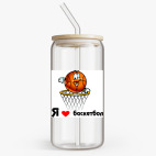 Банка с бамбуковой крышкой