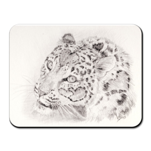 Коврик для мыши с принтом леопард