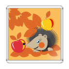 Магнит 6.5 x 6.5 см  Ёжик