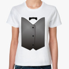 Классическая женская футболка Жилет ж.11