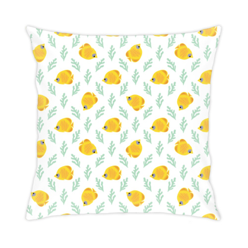 Подушка Тропические рыбки