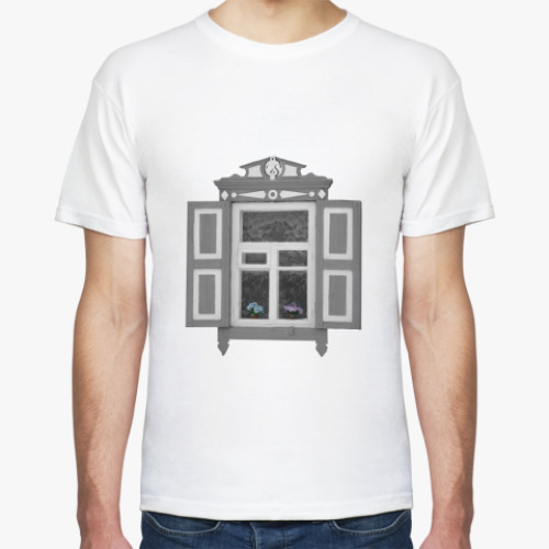 Футболка с принтом Оконце