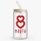 Банка с бамбуковой крышкой