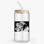 Банка с бамбуковой крышкой