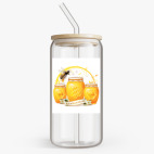 Банка с бамбуковой крышкой