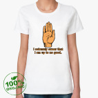 Женская футболка органик