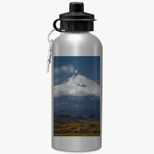 Спортивная бутылка/фляжка Ключевской вулкан, Камчатка