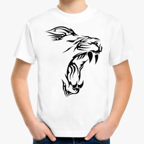 Детская футболка с принтом Лев
