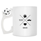 Кружка с футбольным мячиком