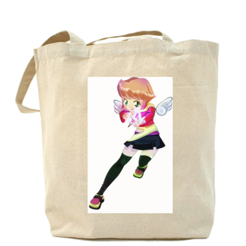 Сумка шоппер с принтом Аниме-волшебница