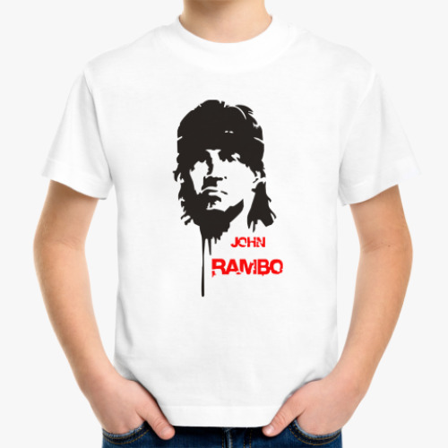 Детская футболка с принтом Rambo