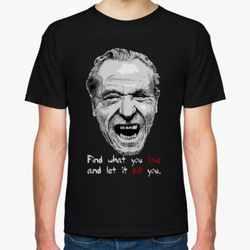 Футболка с принтом Чарльз Буковски