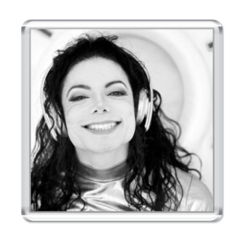 Магнит с принтом Майкл Джексон