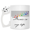 Кружка с футбольным мячиком