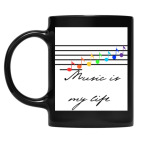 Кружка цветная UV-DTF