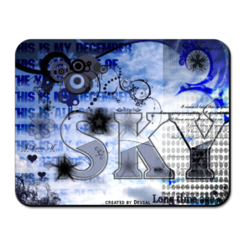 Коврик для мыши sky