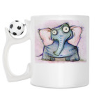 Кружка с футбольным мячиком