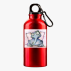 Металлическая бутылка 400 мл UV-DTF