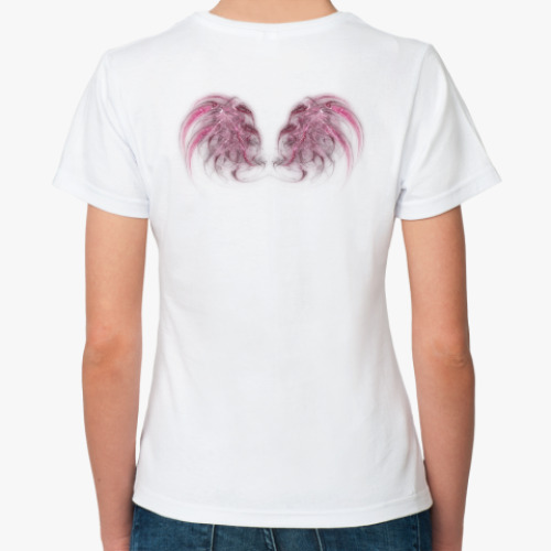 Классическая футболка с принтом  крылья