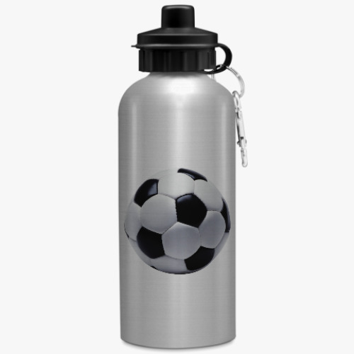Бутылка с карабином (500 мл) Футбольный мяч