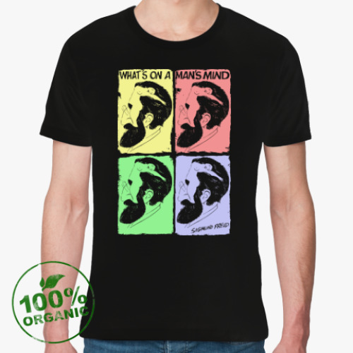 Футболка из органик-хлопка с принтом Sigmund Freud