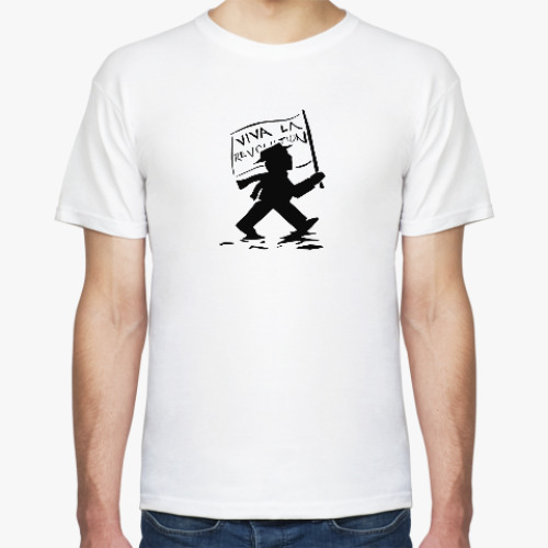 Футболка с принтом Да здравствует революция! Viva la révolution 1 мая