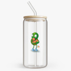 Банка с бамбуковой крышкой