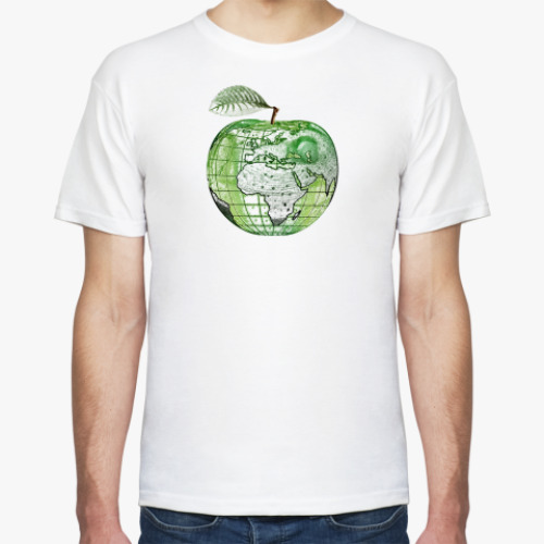 Футболка с принтом Яблочко