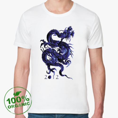 Футболка из органик-хлопка дракон