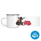 Кружка металлическая белая (круговая запечатка)